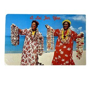 Vintage  Postcard Honolulu Hawaii Kodak Hula Show A Lei for You 1985 u